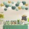 Paper Lanterns Party Decorations, Hanging Round Chinese Lanterns for Graduation Baby Shower Sage Green Birthday Decorations Pack of 20 Sage Green Gold